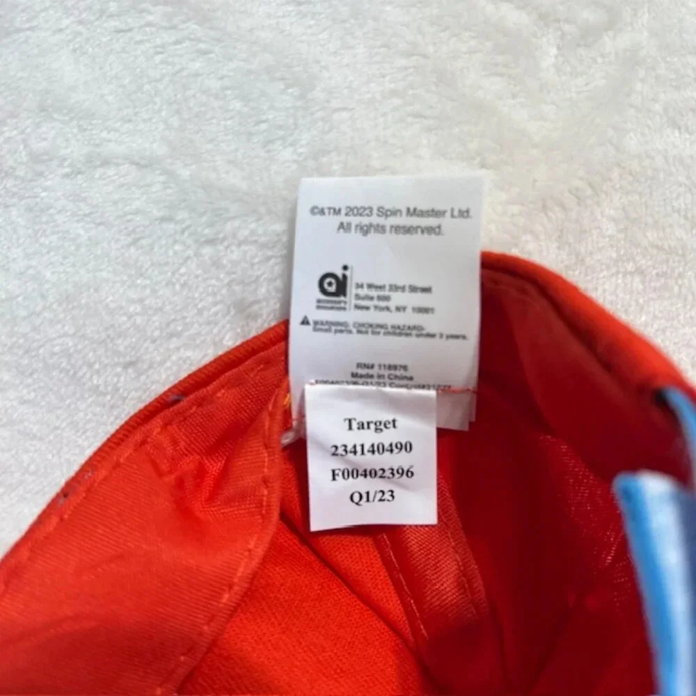 Nickelodeon Paw Patrol Red Strapback Baseball Cap NWT Kids Toddler